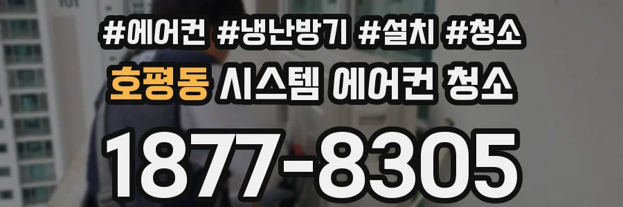호평동 시스템 에어컨 청소