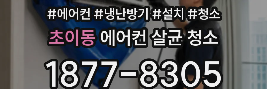 초이동 에어컨 살균 청소