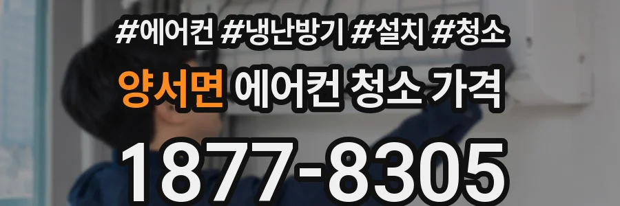 양서면 에어컨 청소 가격
