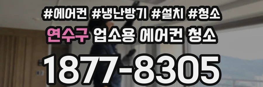 연수구 업소용 에어컨 청소
