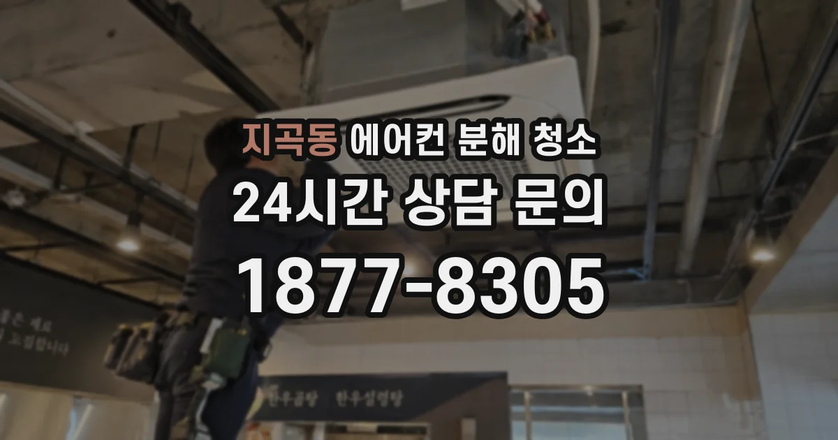 지곡동 에어컨 분해 청소