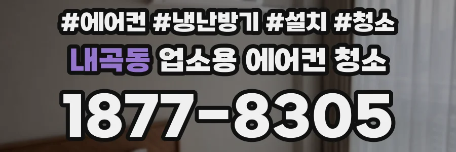 내곡동 업소용 에어컨 청소