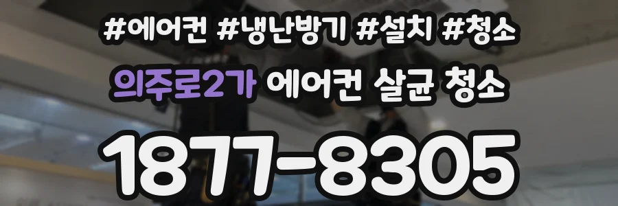 의주로2가 에어컨 살균 청소