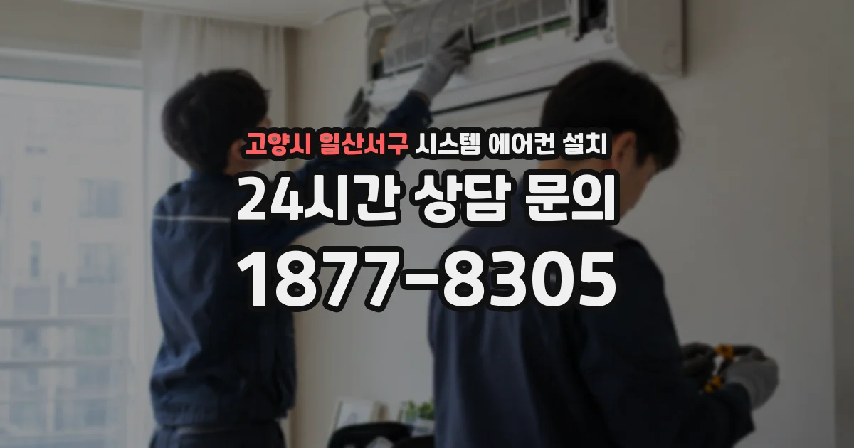 고양시 일산서구 시스템 에어컨 설치