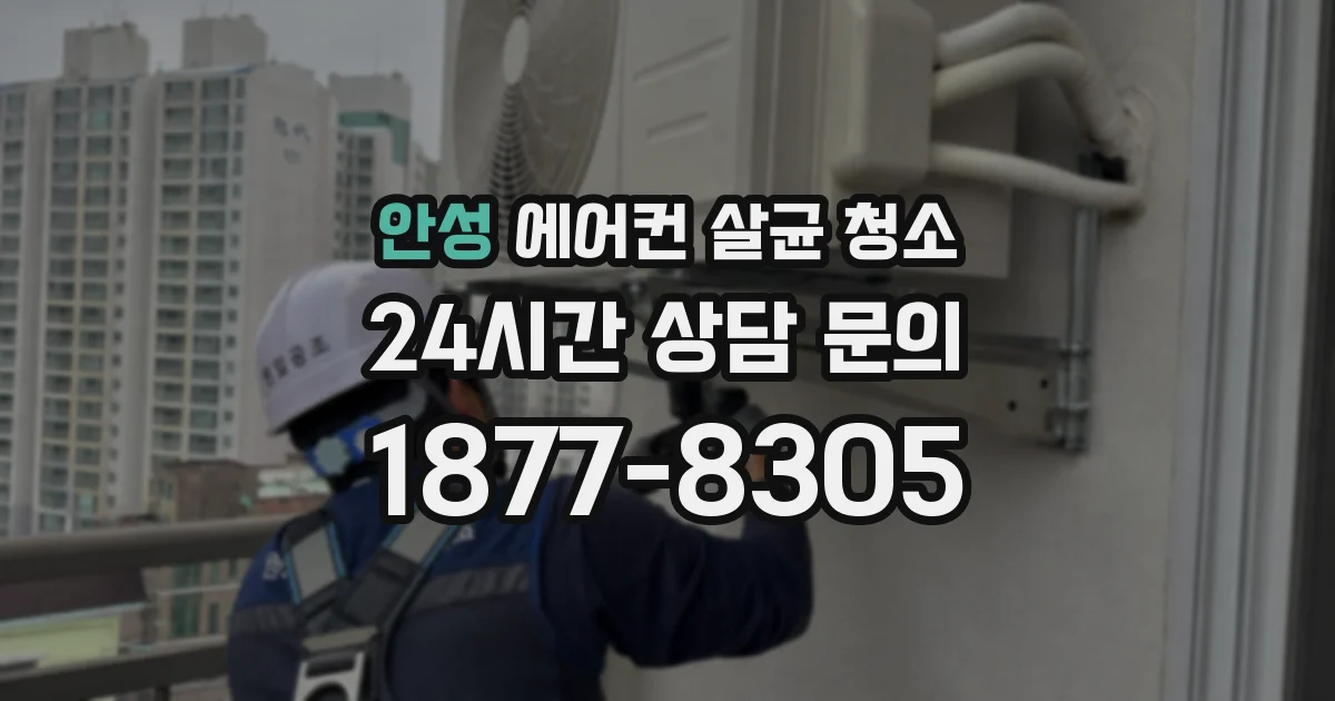 안성 에어컨 살균 청소