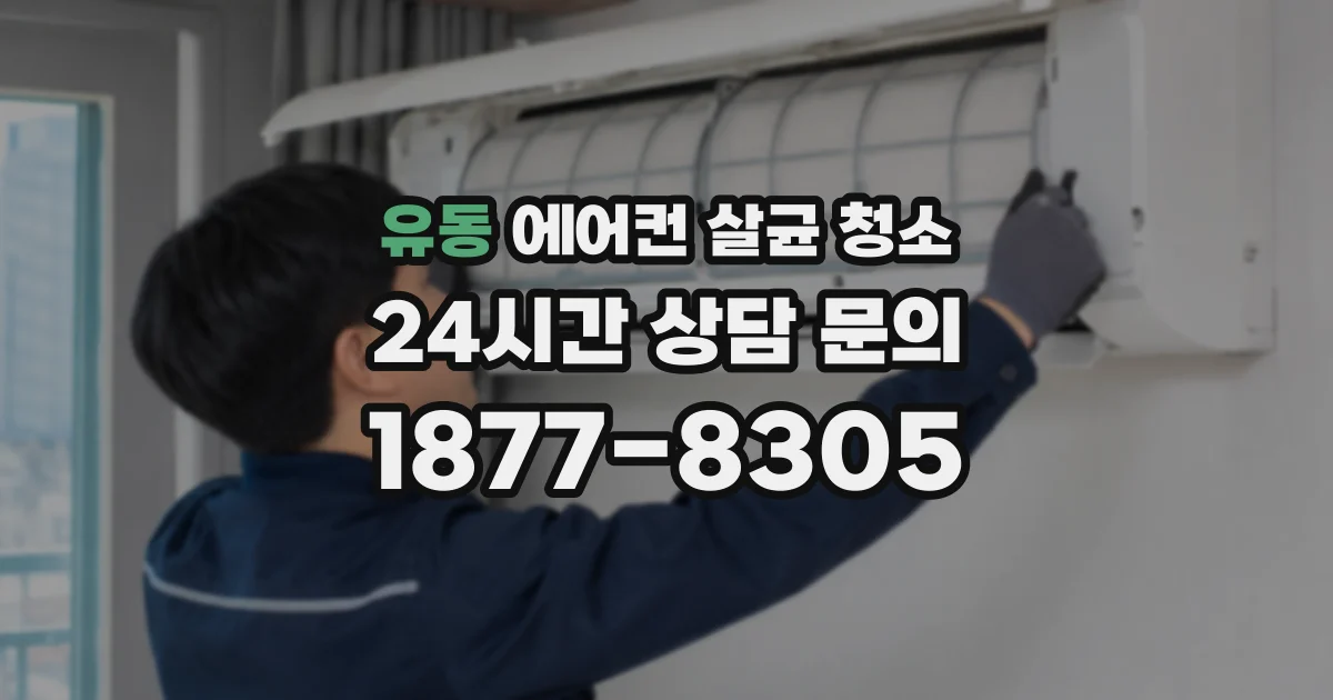 유동 에어컨 살균 청소