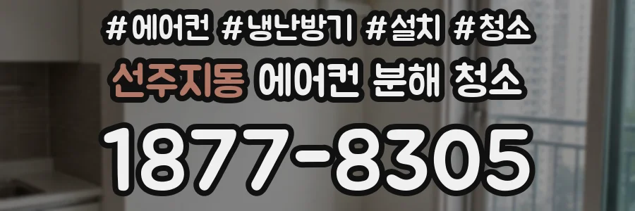 선주지동 에어컨 분해 청소