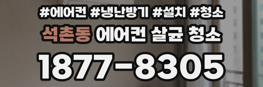 석촌동 에어컨 살균 청소
