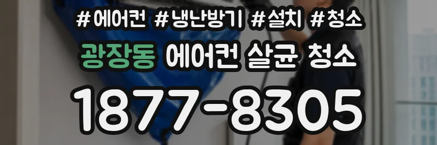 광장동 에어컨 살균 청소