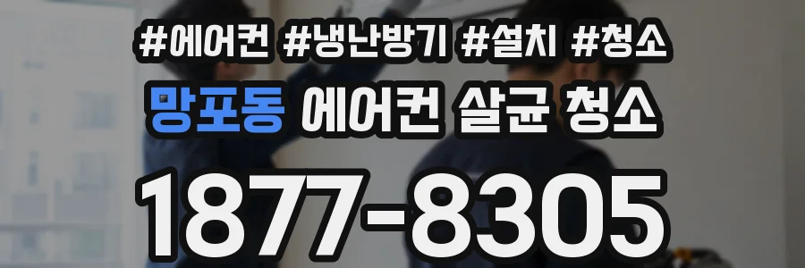 망포동 에어컨 살균 청소