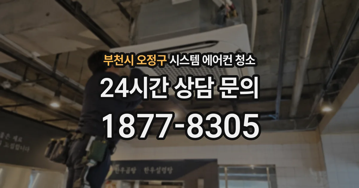 부천시 오정구 시스템 에어컨 청소