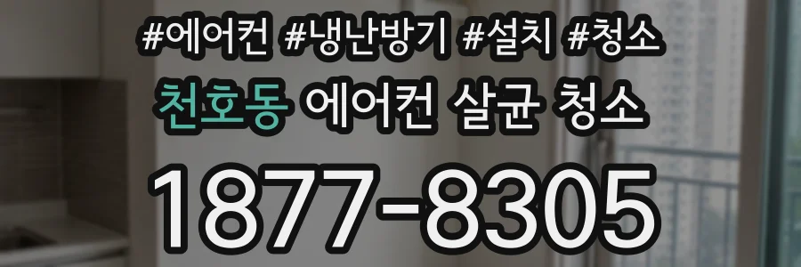 천호동 에어컨 살균 청소