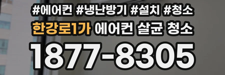 한강로1가 에어컨 살균 청소