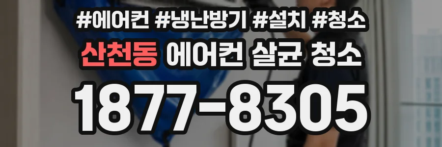 산천동 에어컨 살균 청소