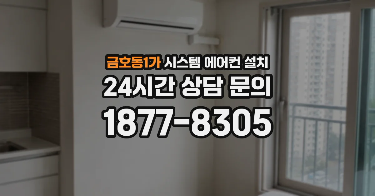 금호동1가 시스템 에어컨 설치