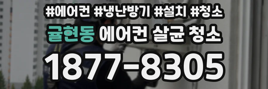 귤현동 에어컨 살균 청소