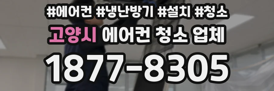 고양시 에어컨 청소 업체