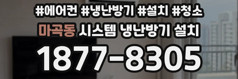 마곡동 시스템 냉난방기 설치