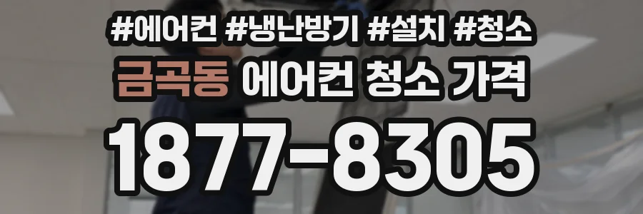 금곡동 에어컨 청소 가격