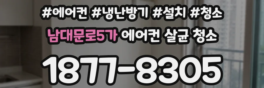 남대문로5가 에어컨 살균 청소
