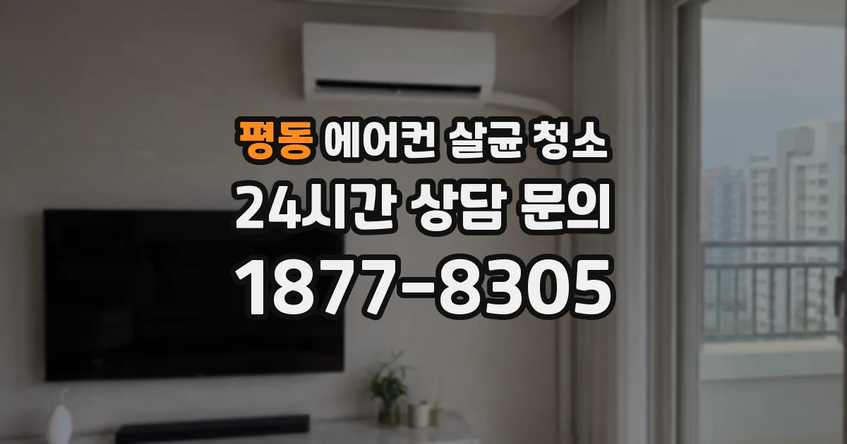 평동 에어컨 살균 청소
