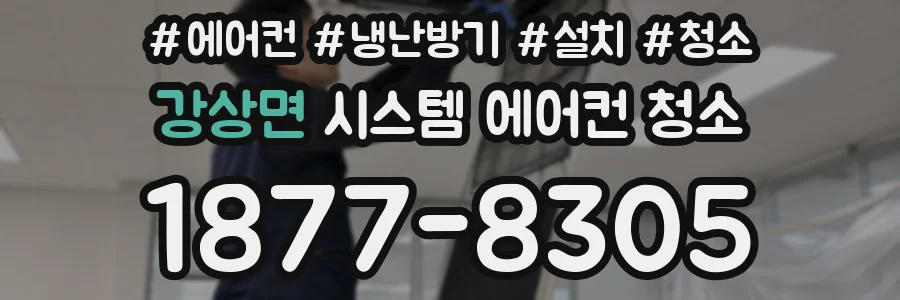 강상면 시스템 에어컨 청소