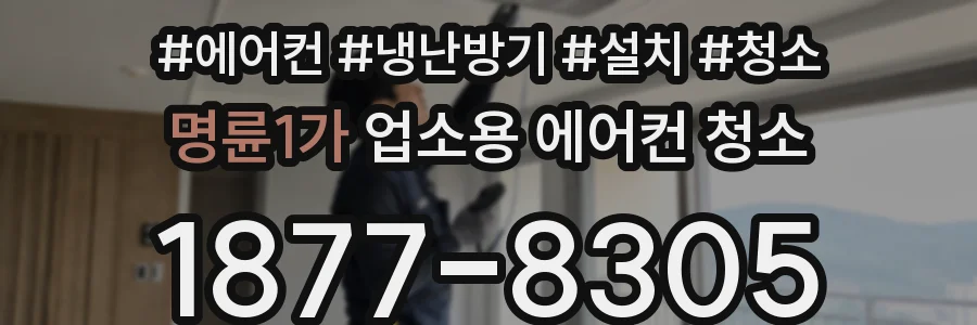 명륜1가 업소용 에어컨 청소