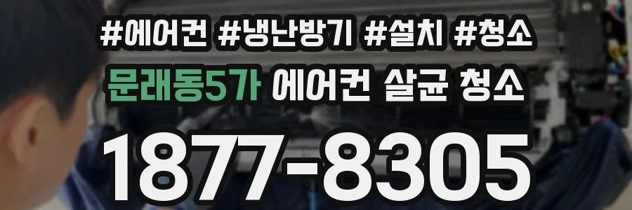 문래동5가 에어컨 살균 청소