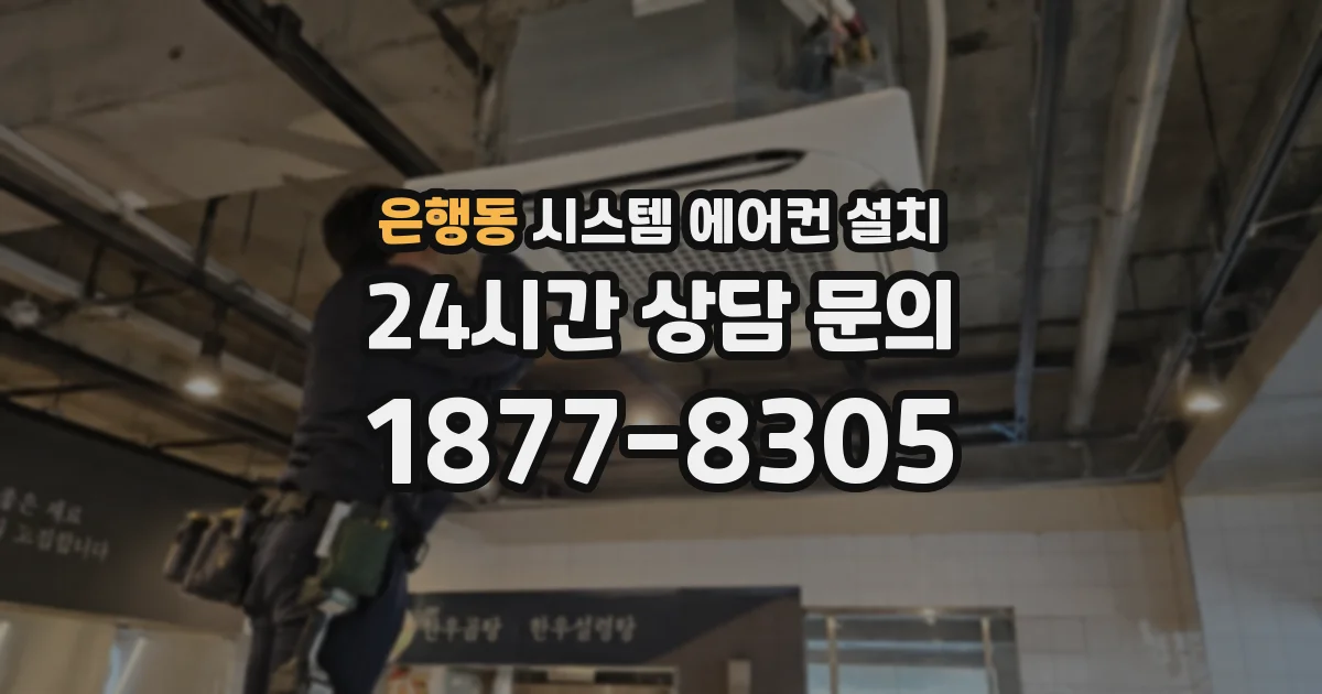 은행동 시스템 에어컨 설치