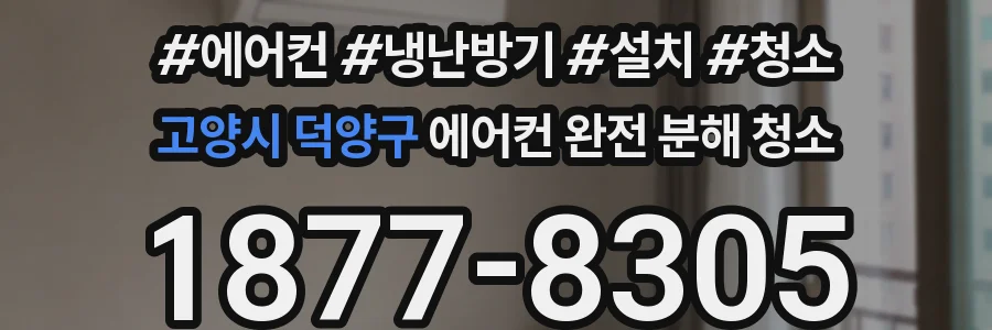 고양시 덕양구 에어컨 완전 분해 청소