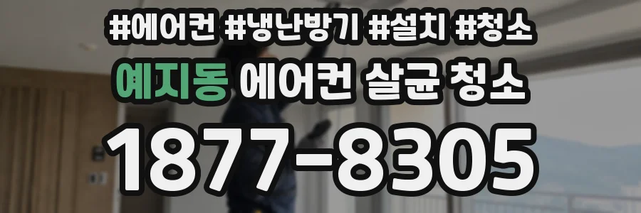 예지동 에어컨 살균 청소