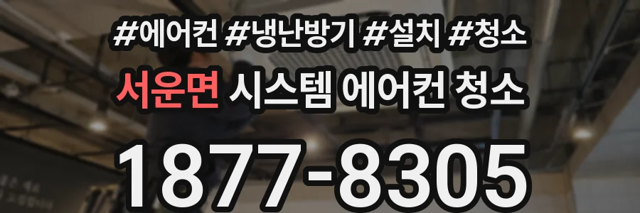 서운면 시스템 에어컨 청소