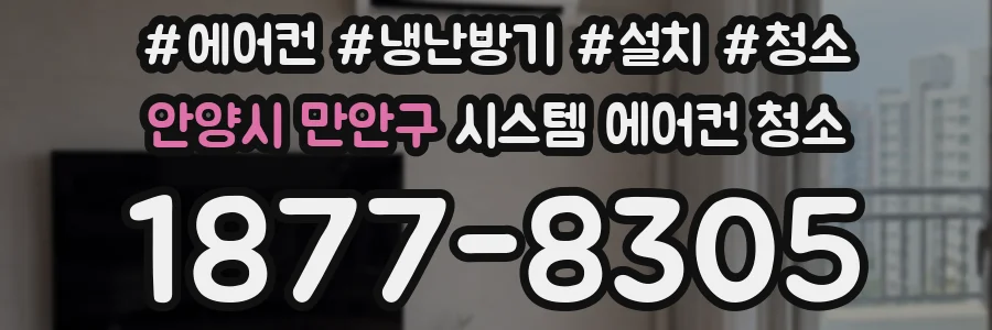 안양시 만안구 시스템 에어컨 청소