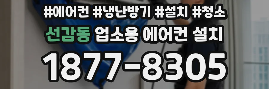선감동 업소용 에어컨 설치