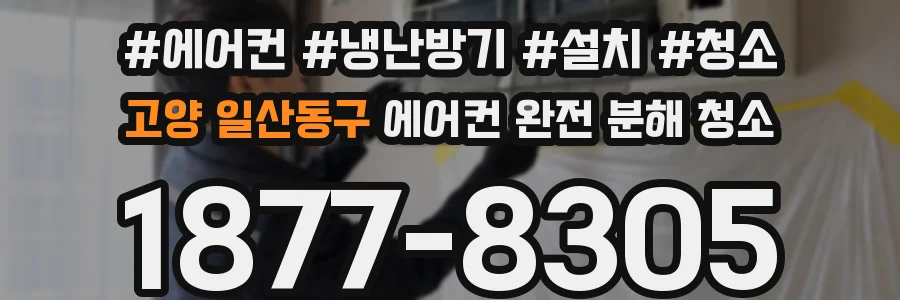 고양 일산동구 에어컨 완전 분해 청소