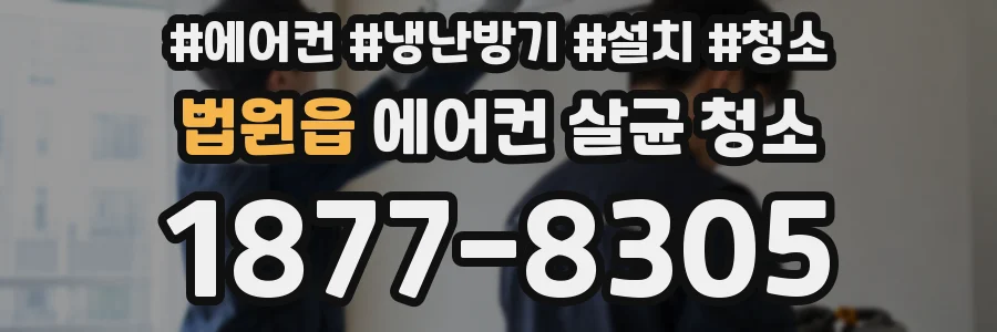 법원읍 에어컨 살균 청소
