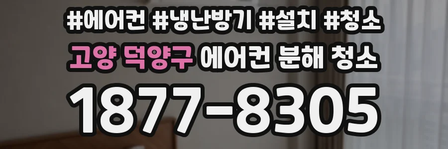 고양 덕양구 에어컨 분해 청소