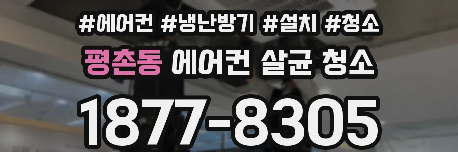 평촌동 에어컨 살균 청소