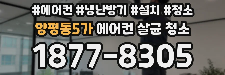 양평동5가 에어컨 살균 청소