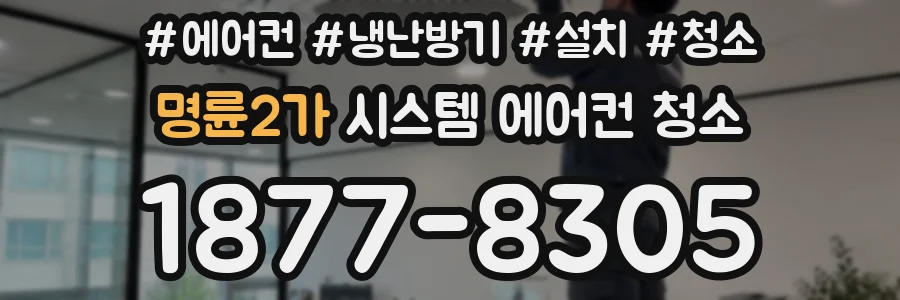 명륜2가 시스템 에어컨 청소