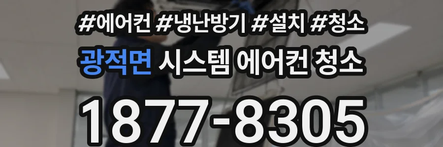 광적면 시스템 에어컨 청소