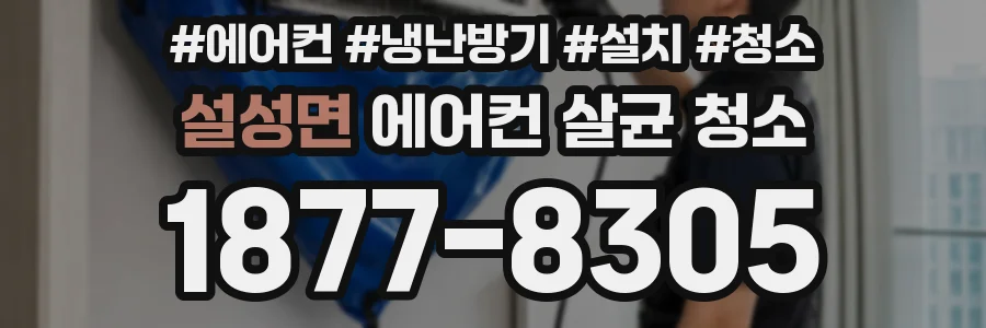 설성면 에어컨 살균 청소