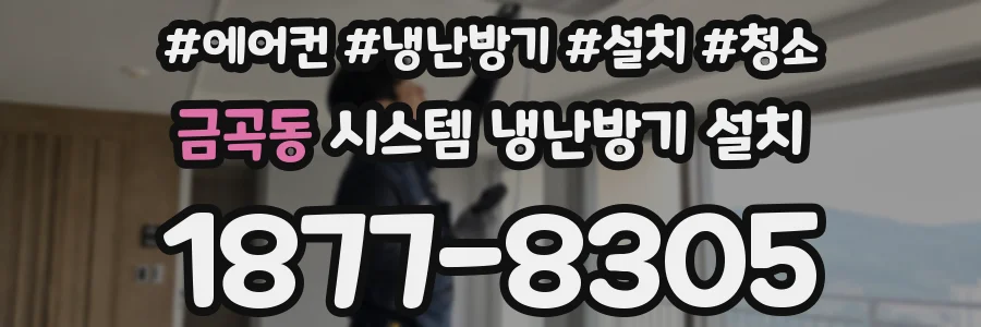금곡동 시스템 냉난방기 설치