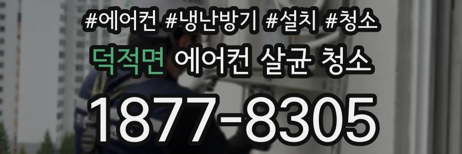 덕적면 에어컨 살균 청소
