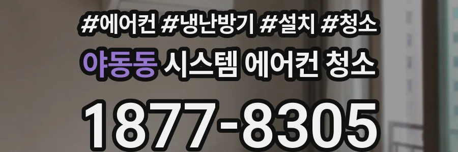 야동동 시스템 에어컨 청소