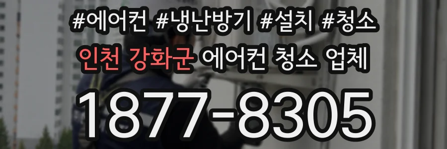 인천 강화군 에어컨 청소 업체