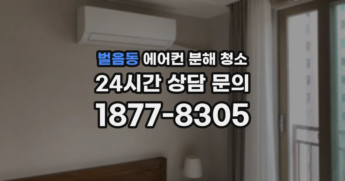 벌음동 에어컨 분해 청소
