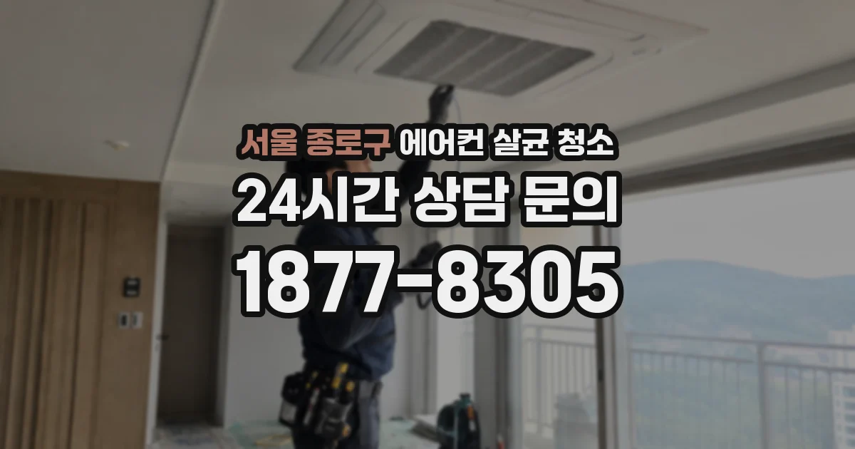 서울 종로구 에어컨 살균 청소