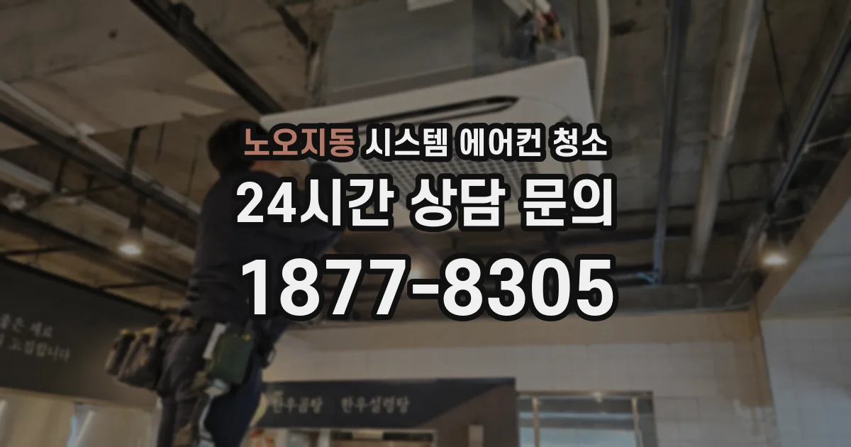 노오지동 시스템 에어컨 청소