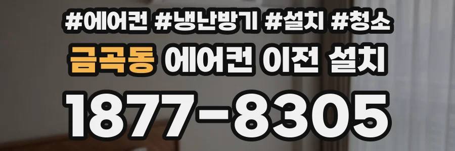 금곡동 에어컨 이전 설치